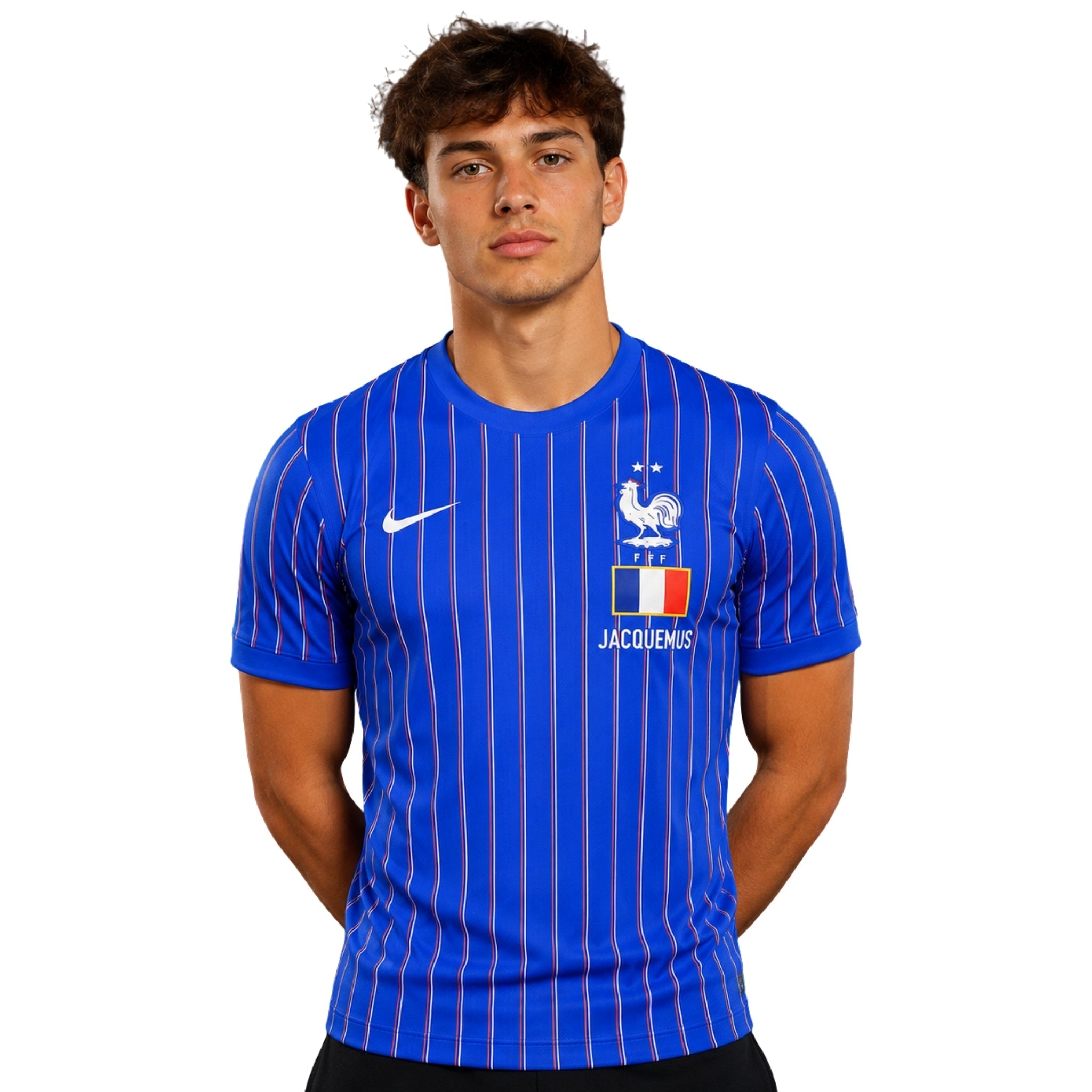 Maillot France Édition Spéciale Jacquemus 26/27 - Coupe du Monde 2026, porté de face
