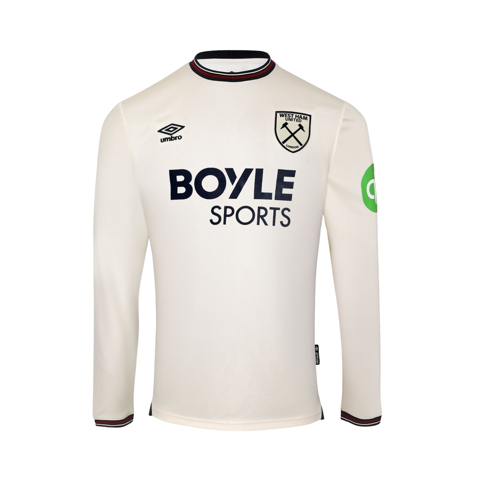 West Ham United Extérieur 25/26 - Tous les Sponsors - Manches Longues