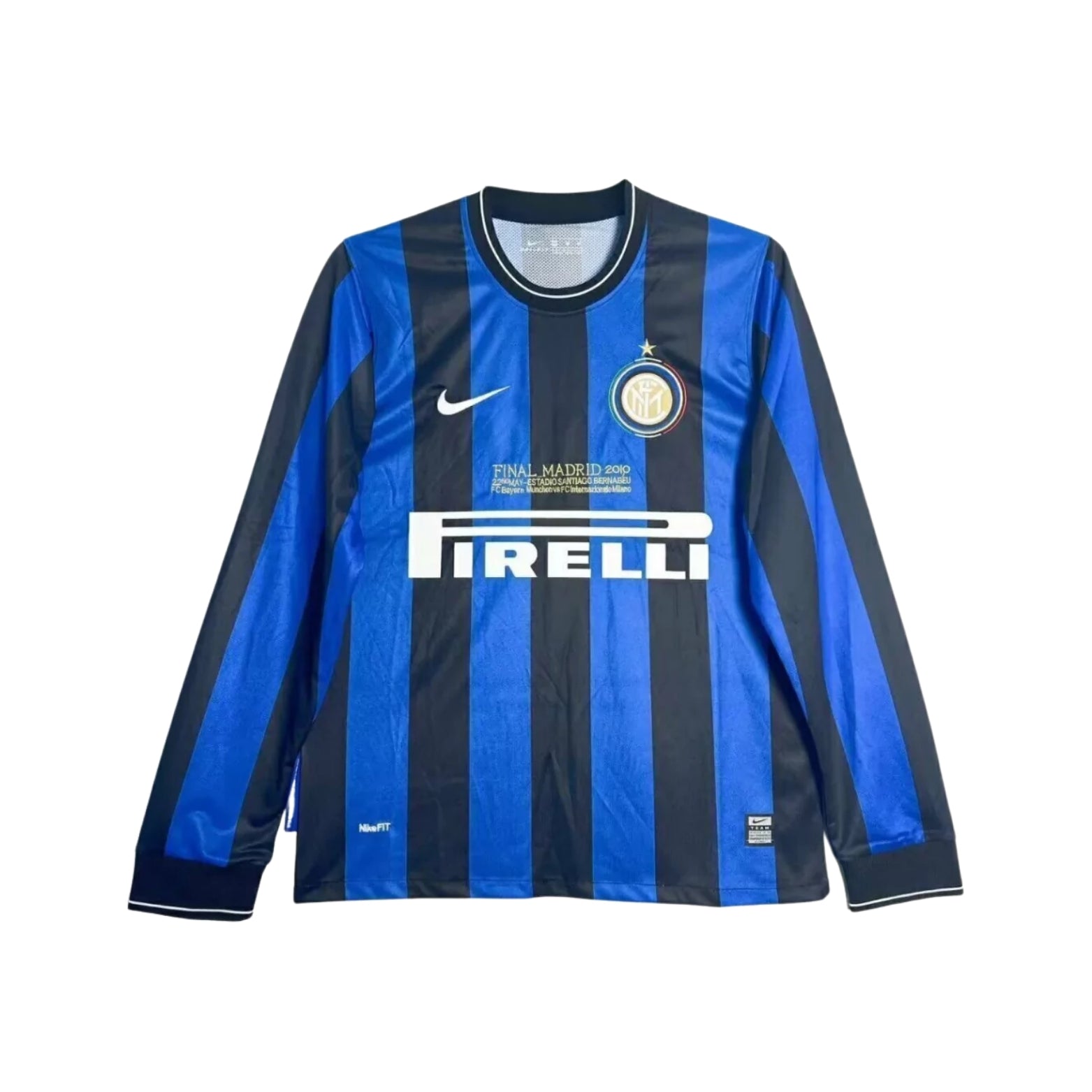 Inter Milan Domicile 09/10 - Manches Longues - Ligue des Champions - Vue de face