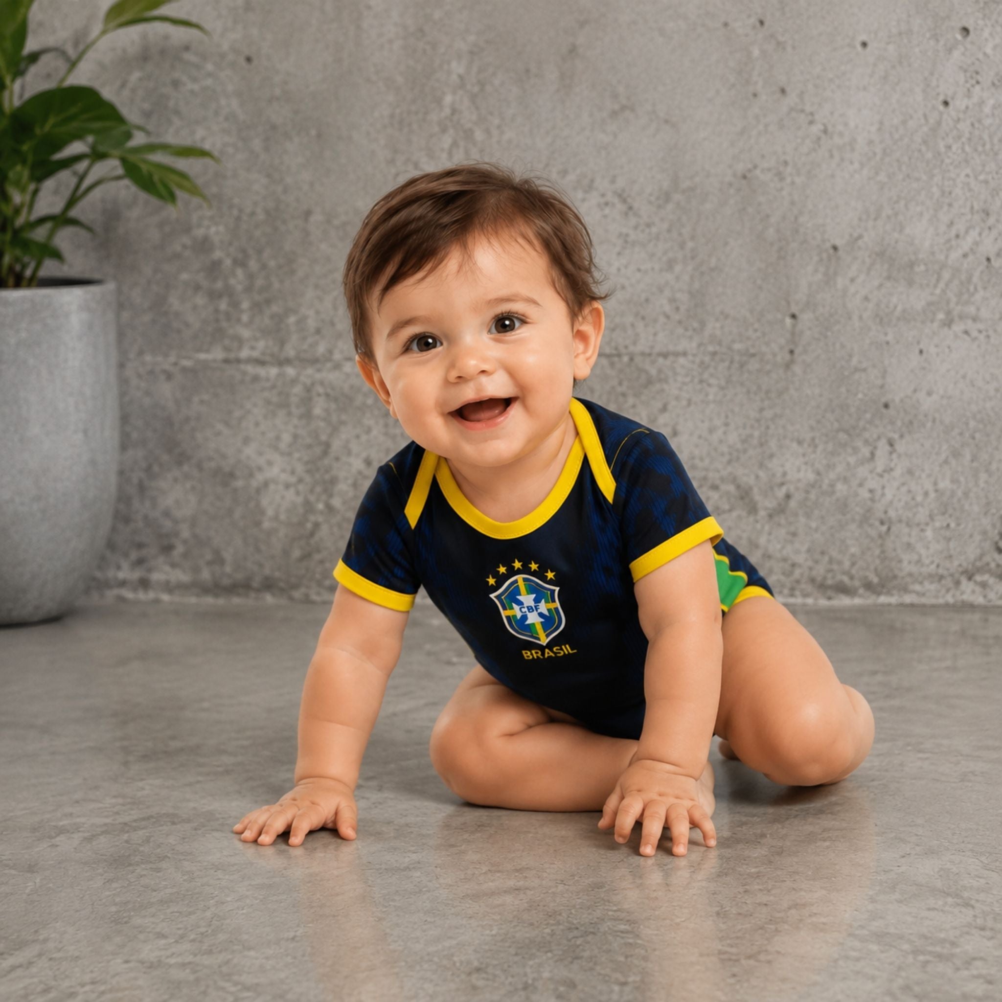 Brésil - Body Bébé Extérieur 26/27 - Coupe du Monde 2026