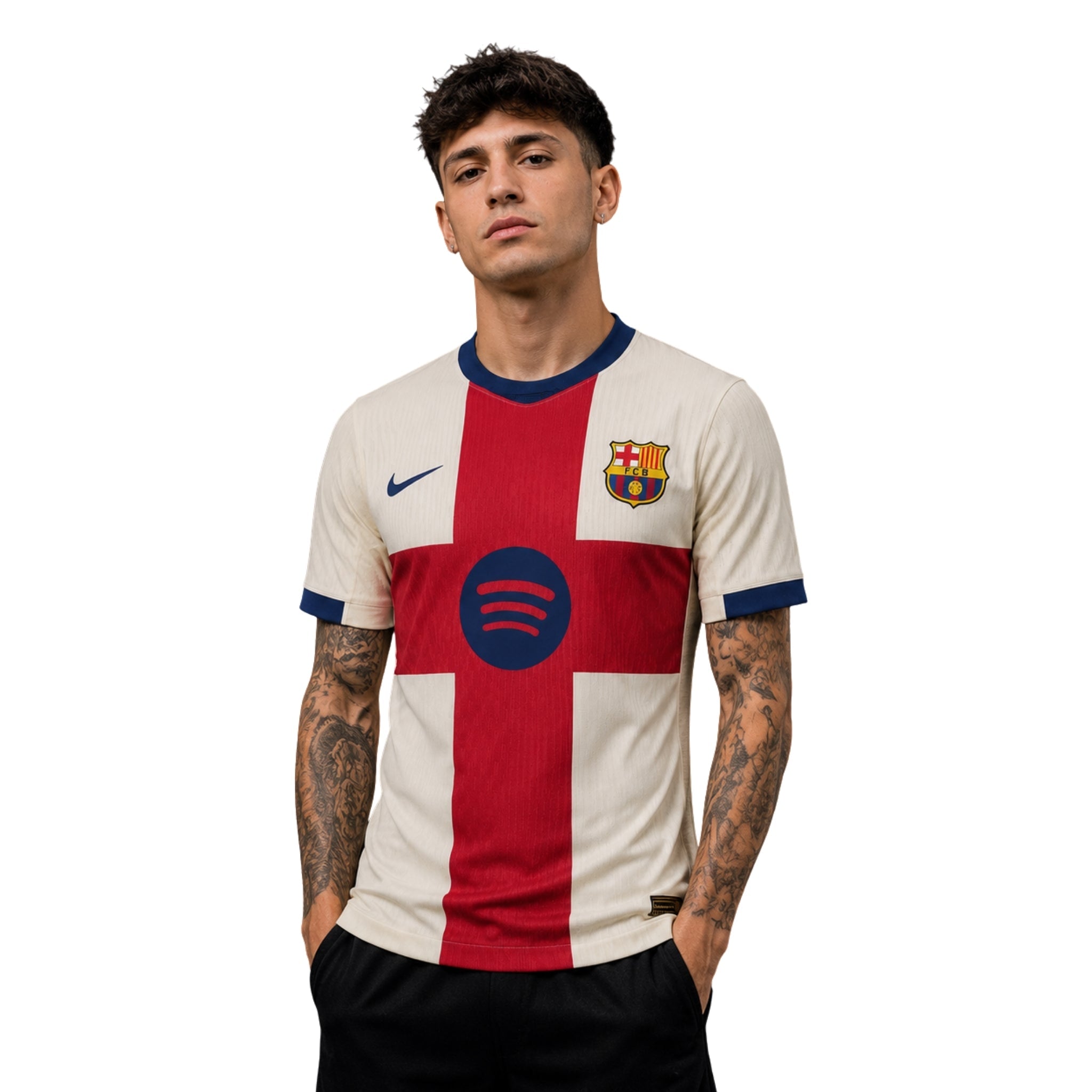 Barcelone Édition Spéciale 26/27 - Version Joueur - Blanc et Rouge