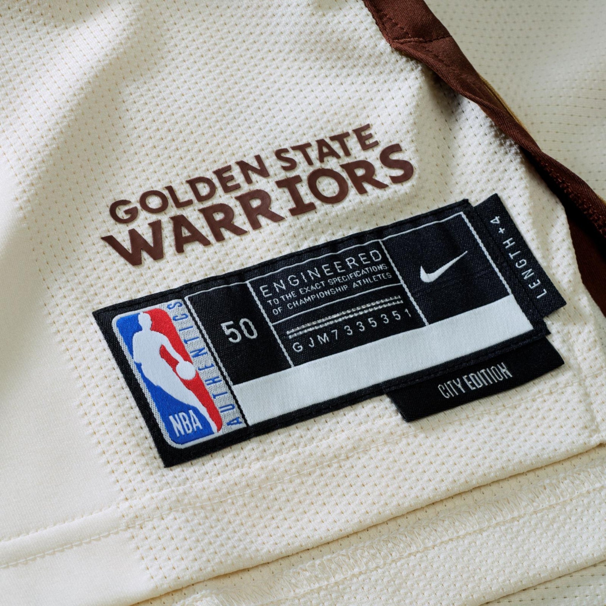 Golden State Warriors City Edition 25/26 - Vue rapprochée