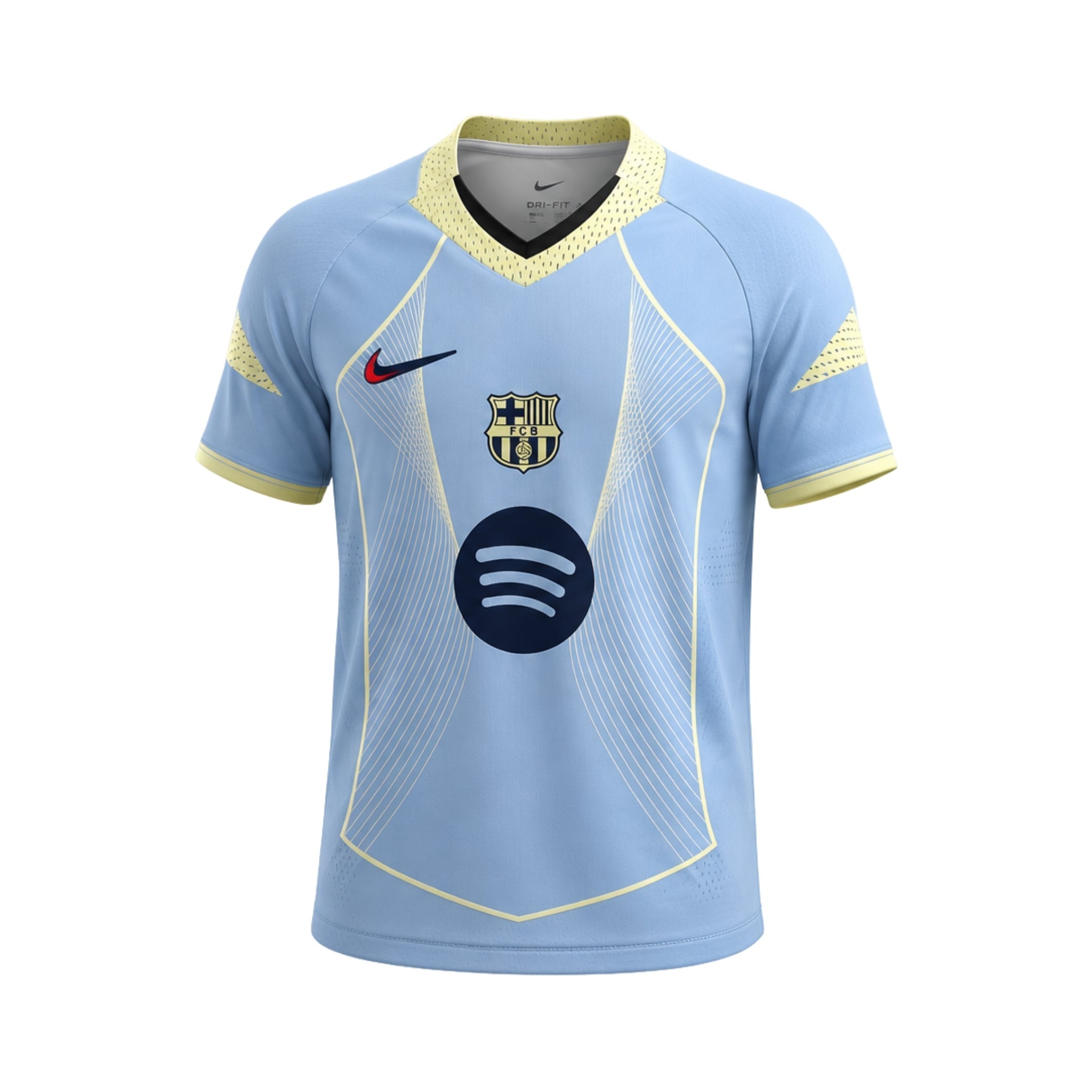 Barcelone Édition Speciale 25/26 - Bleu Clair et Jaune Pâle
