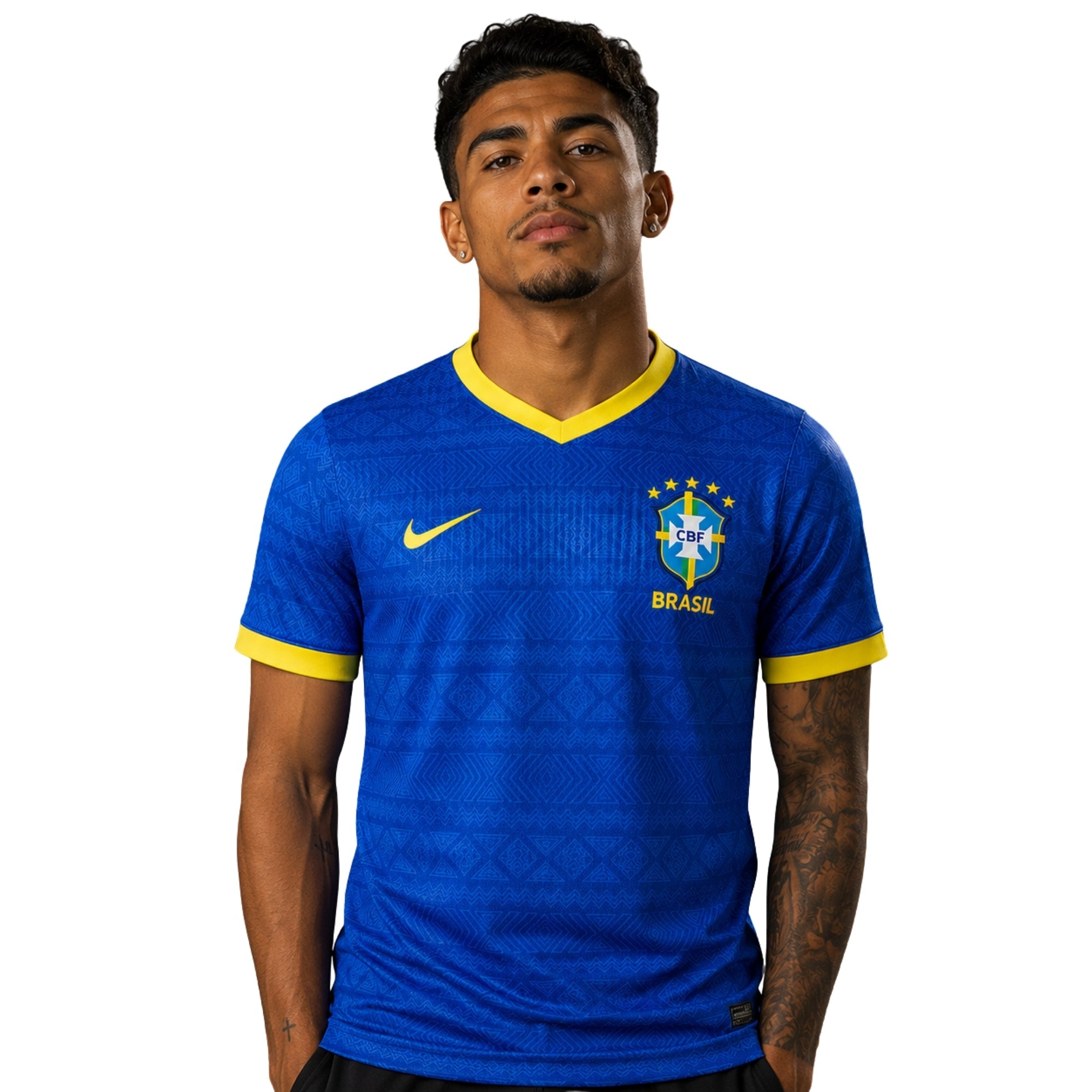 Maillot Brésil Édition Spéciale 26/27 - Coupe du Monde 2026 - Version Joueur, porté de face