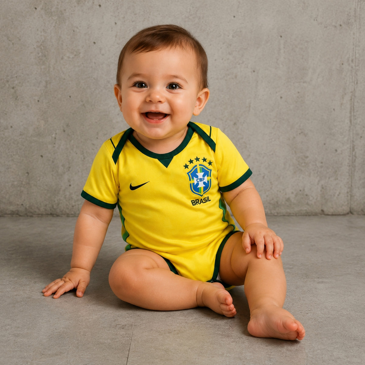 Brésil - Body Bébé Domicile 26/27 - Coupe du Monde 2026
