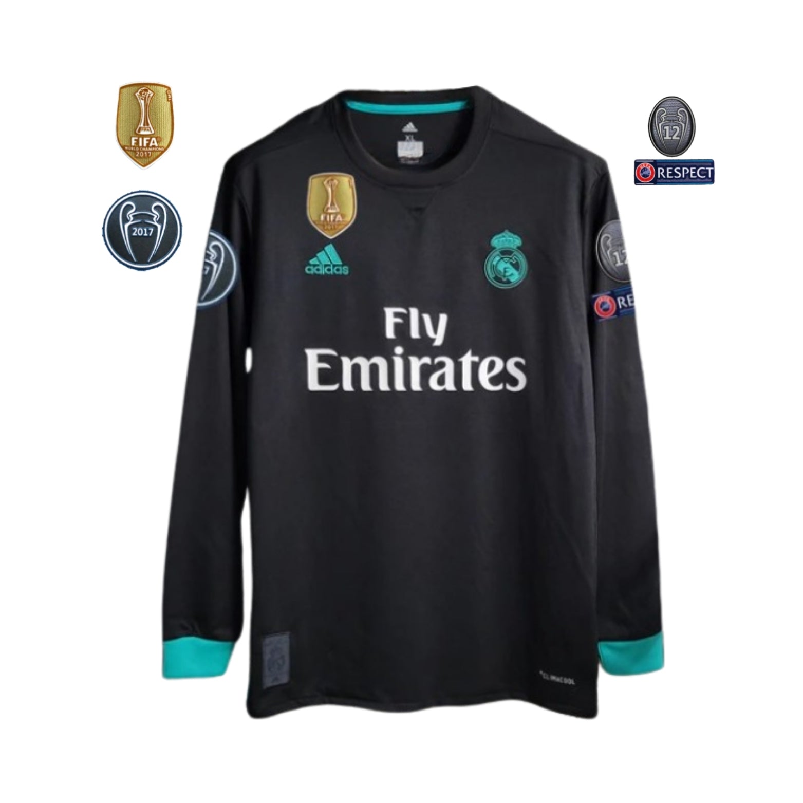 Real Madrid Extérieur 17/18 - Manches Longues