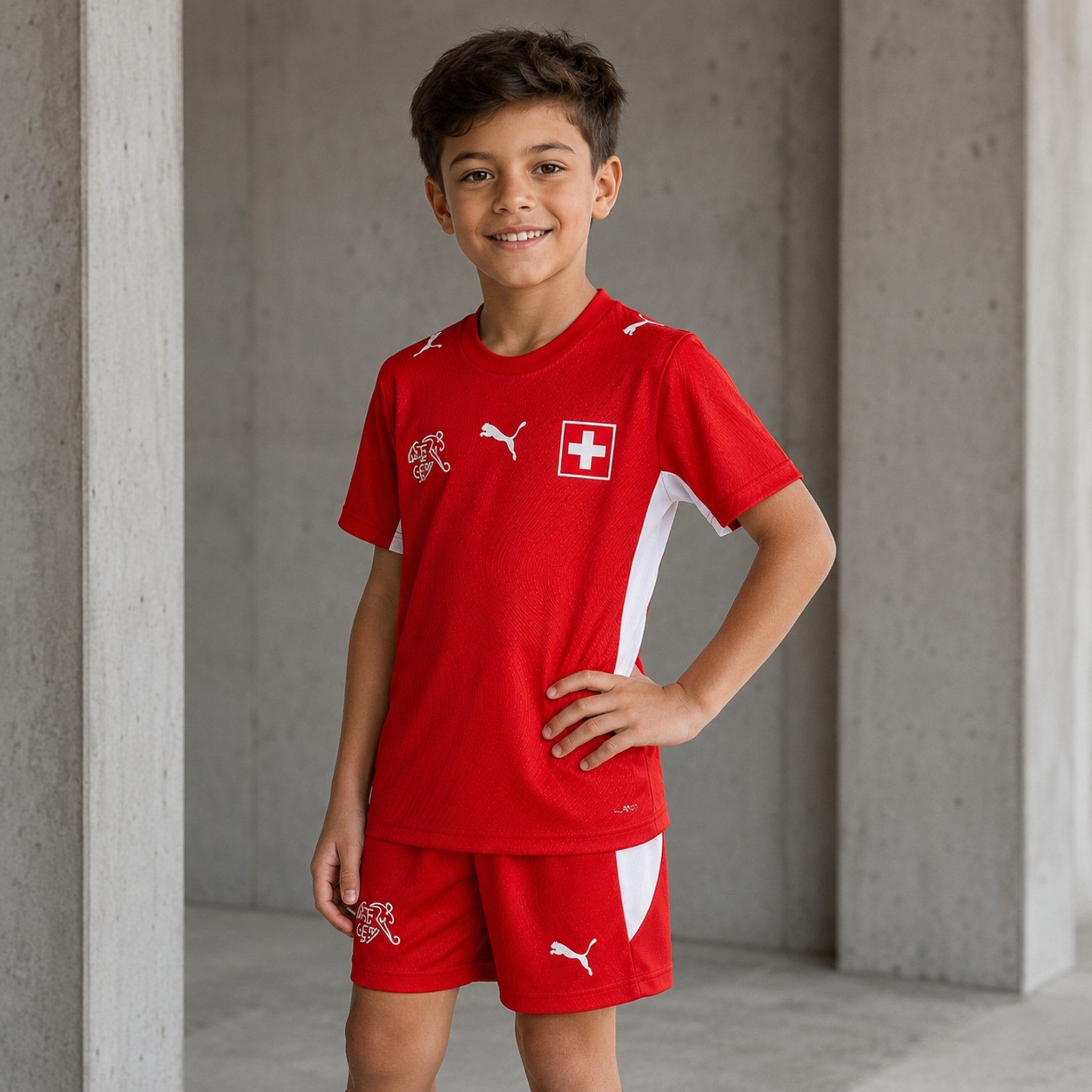 Suiza - Kit Infantil Local 26/27 - Copa del Mundo 2026