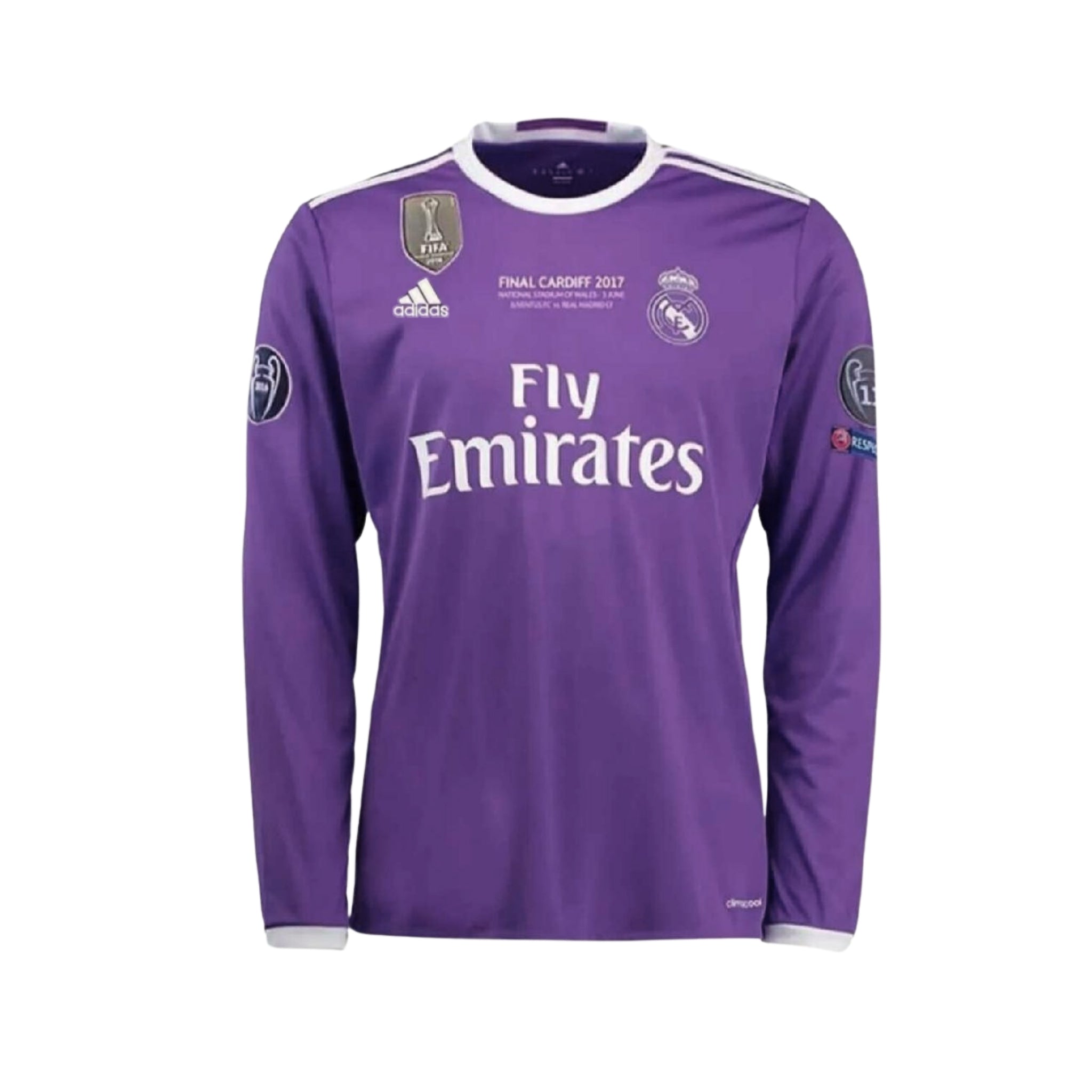 Real Madrid Extérieur 16/17 - Finale de la Ligue des champions- Manches Longues