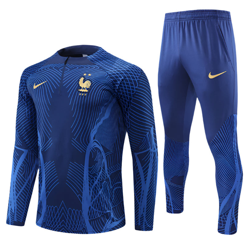 France - Survêtement - 1/2 Zip. - Vue de face
