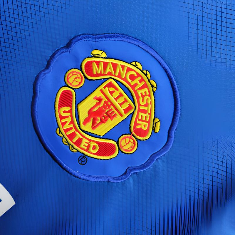 Manchester United Troisième 08/09 - Manches longues - Vue rapprochée