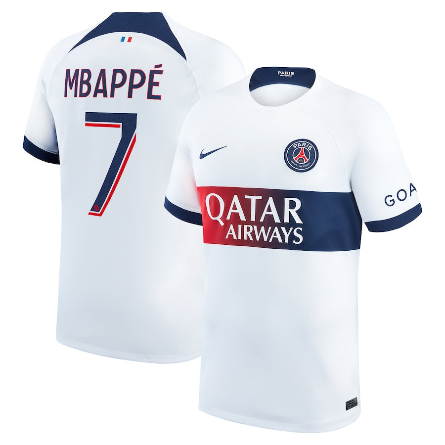 PSG Extérieur 23/24 - Mbappé 7 - Vue de face
