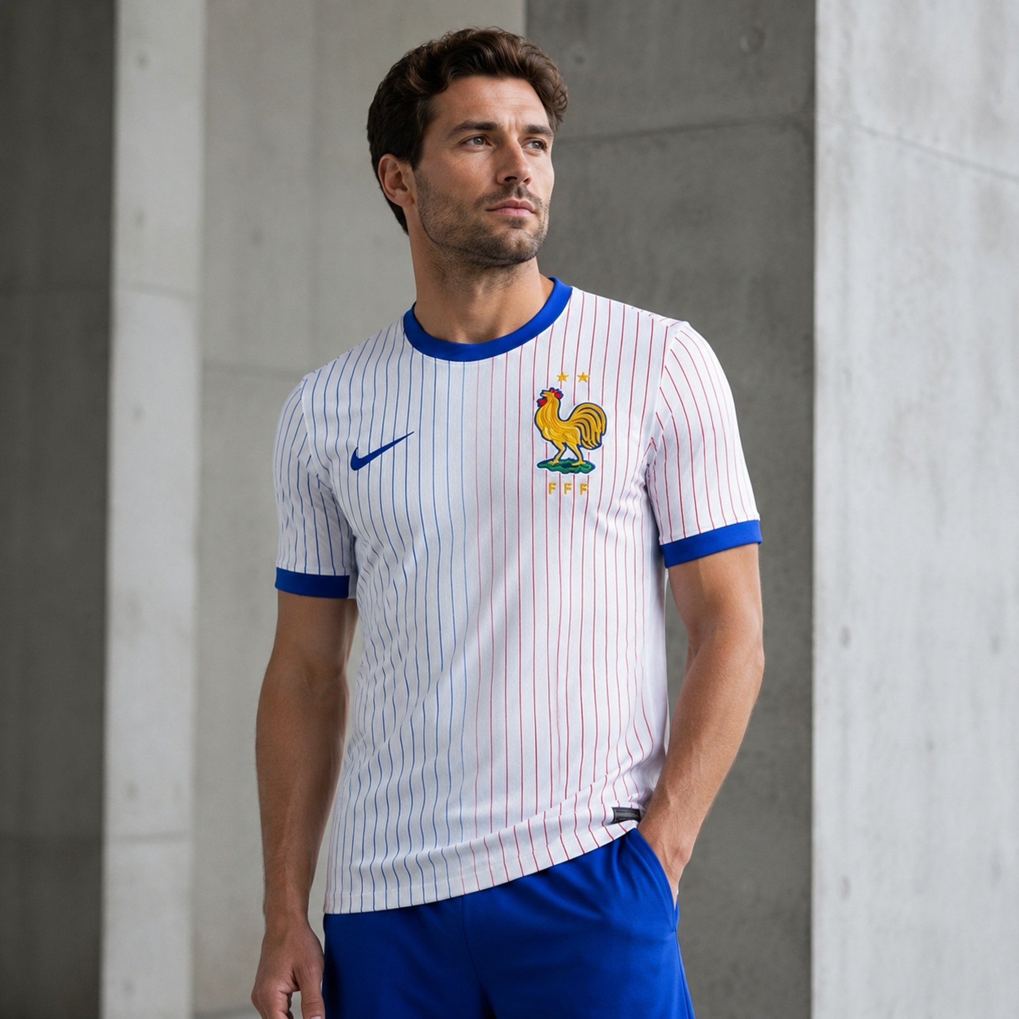 Maillot France Extérieur 24/25, vu de dos