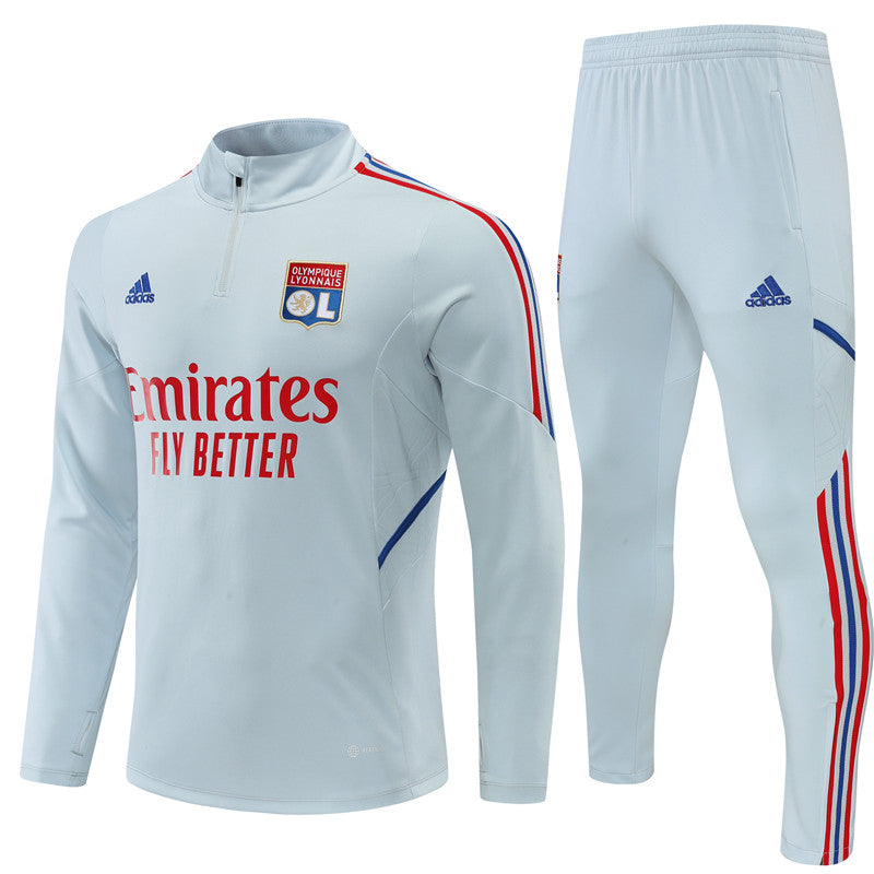 Olympique Lyonnais - Tracksuit - 1/2 Zip - Front view