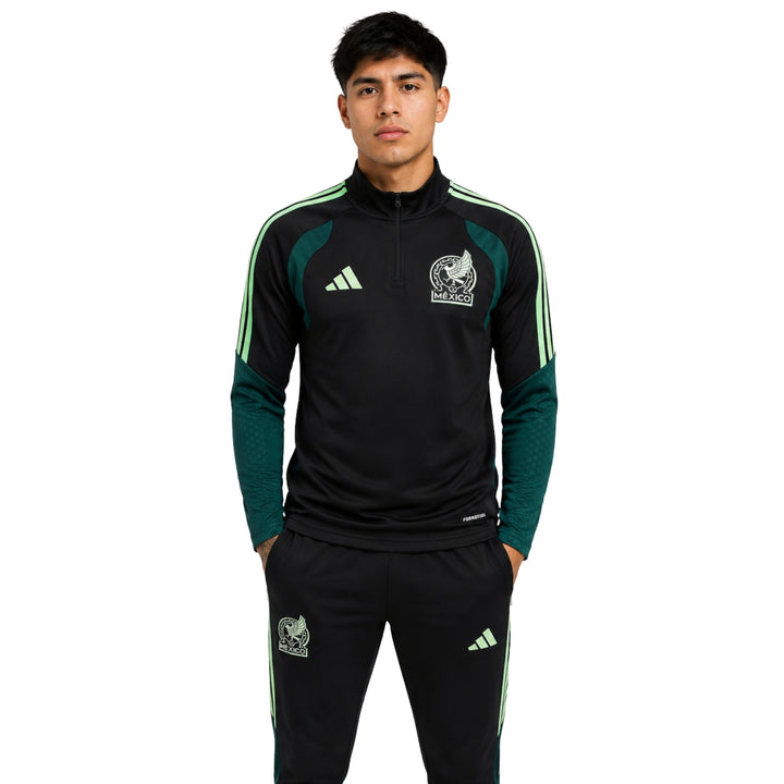 Mexique 26/27 - Survêtement - 1/2 Zip - Noir et Vert