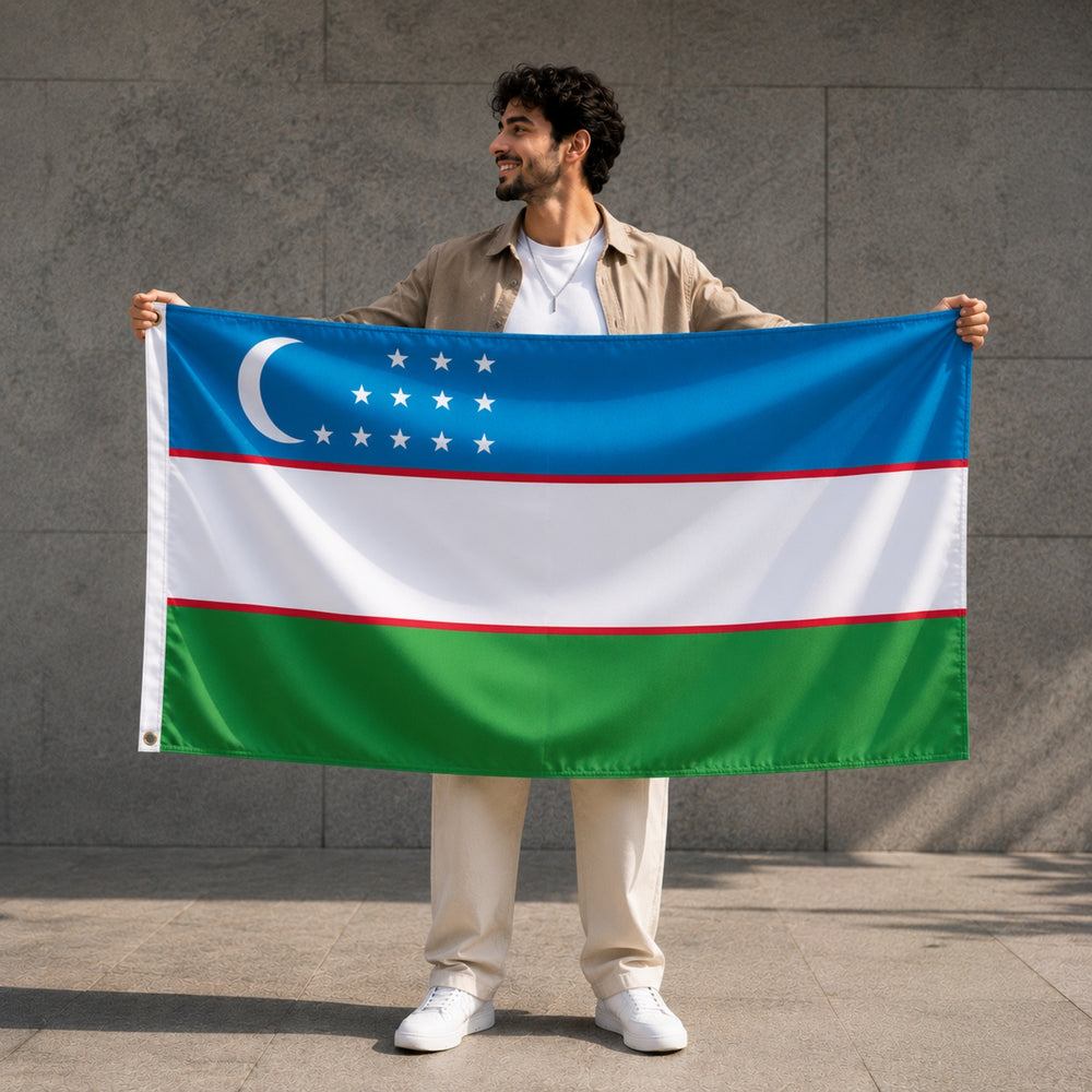 Bandera - Uzbekistán