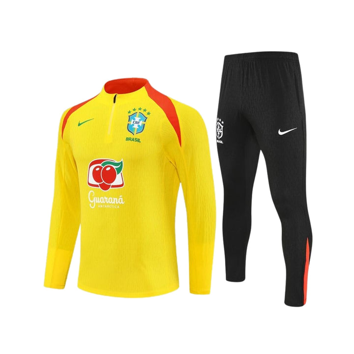 Brazil 25/26 - Tracksuit - 1/2 Zip - Player Version - Yellow and Black