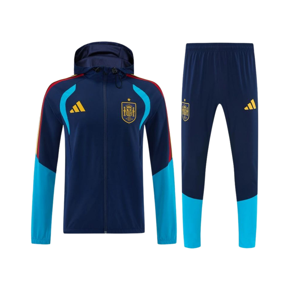 Espagne 26/27 - Survêtement - Zip Complet - Bleu Marine et Bleu Clair 2