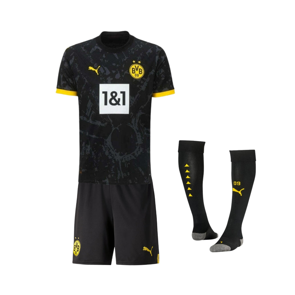 Kit Infantil Borussia Dortmund Visitante 23/24