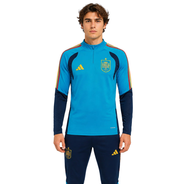 Espagne 26/27 - Survêtement - 1/2 Zip - Bleu Clair et Bleu Marine