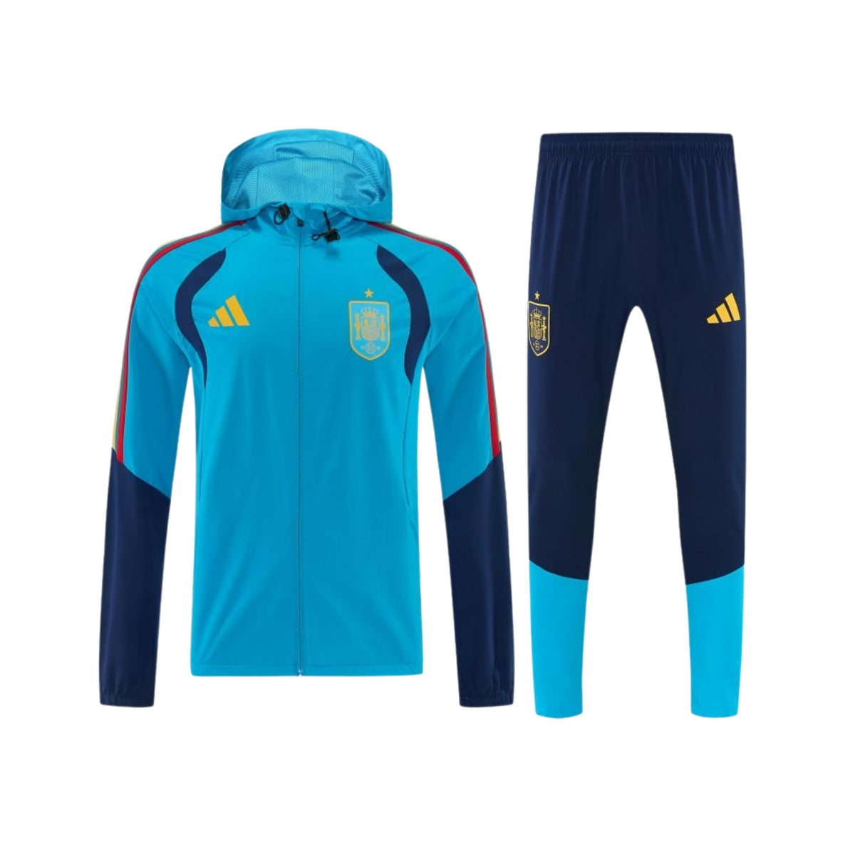 Espagne 26/27 - Survêtement - Zip Complet - Bleu Clair et Bleu Marine
