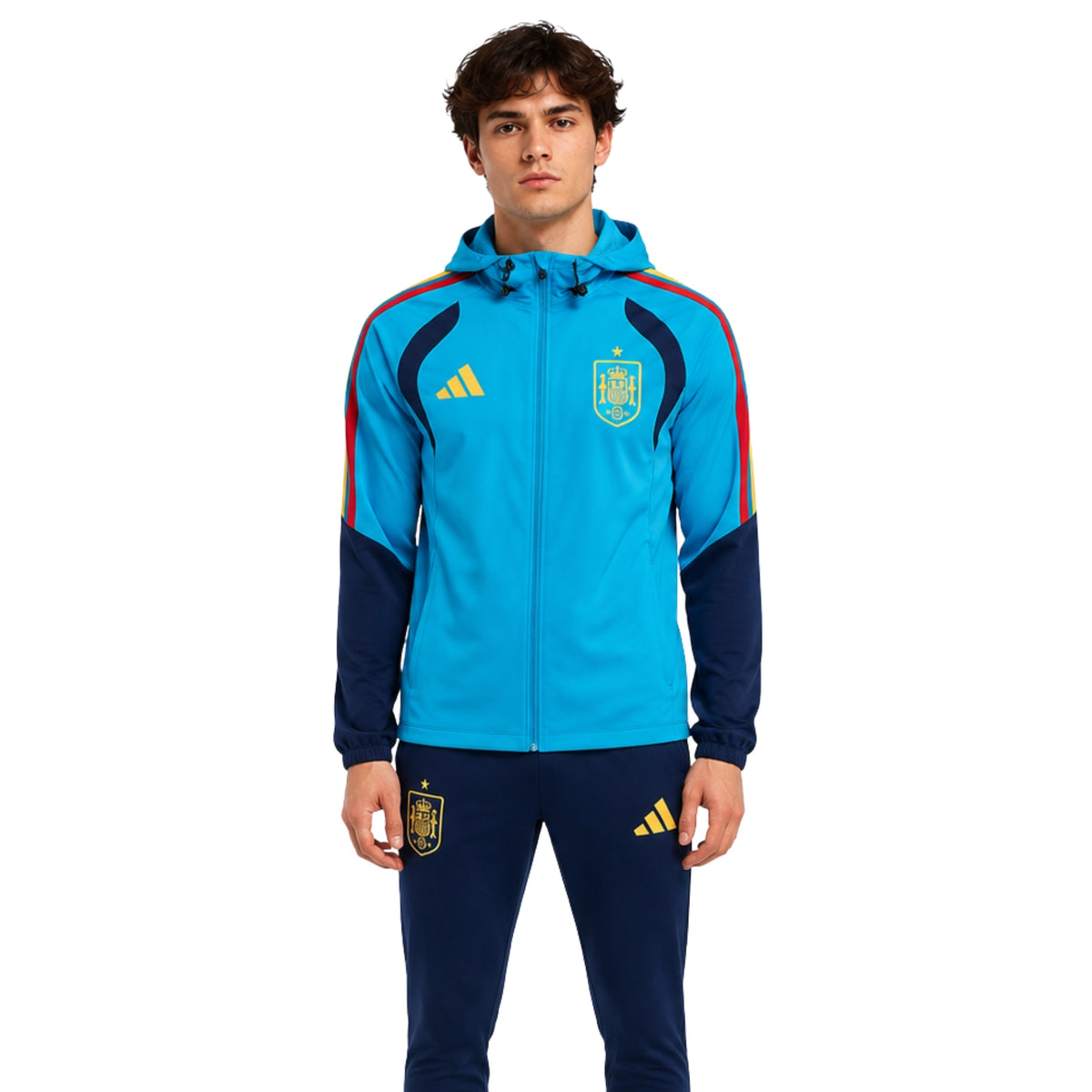 Espagne 26/27 - Survêtement - Zip Complet - Bleu Clair et Bleu Marine