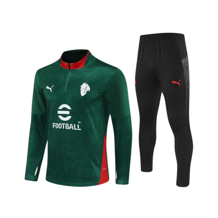 AC Milan 25/26 - Tracksuit - 1/2 Zip - Green and Black