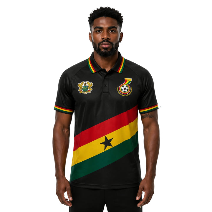 Ghana Polo 26/27 - Coupe du Monde 2026 - Noir