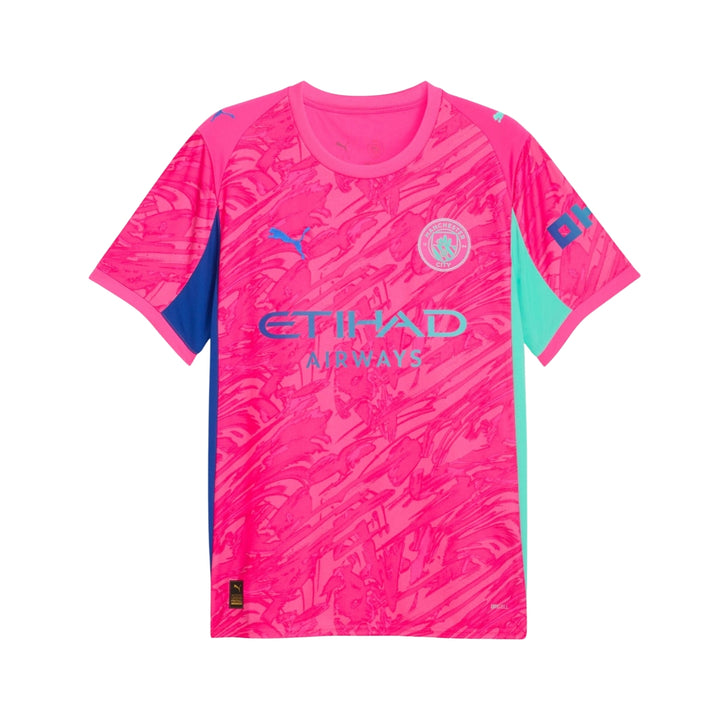 Manchester City Gardiens de But 25/26 - Rose et Bleu