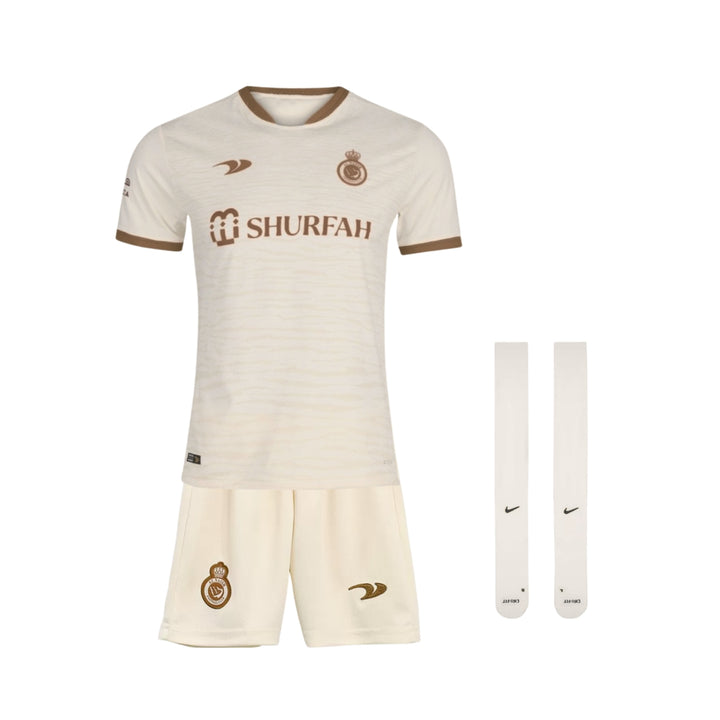 Kit - Al-Nassr FC Extérieur 22/23 - Blanc Cassé