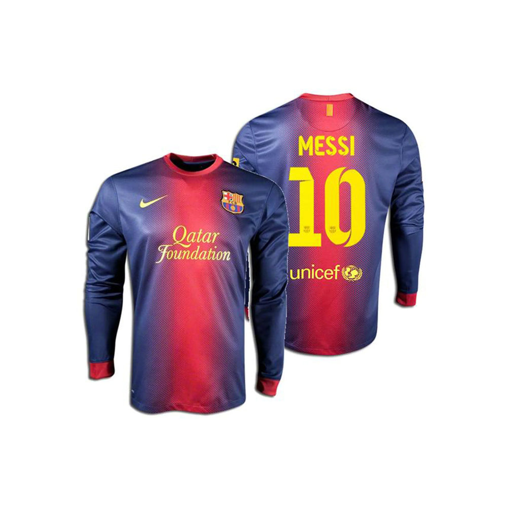 Barcelona Home 12/13 - Messi 10 - Long Sleeves