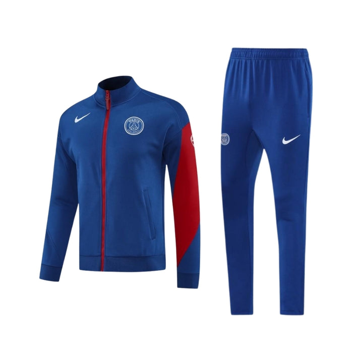 PSG 25/26 - Survêtement - Zip Complet - Bleu et Rouge