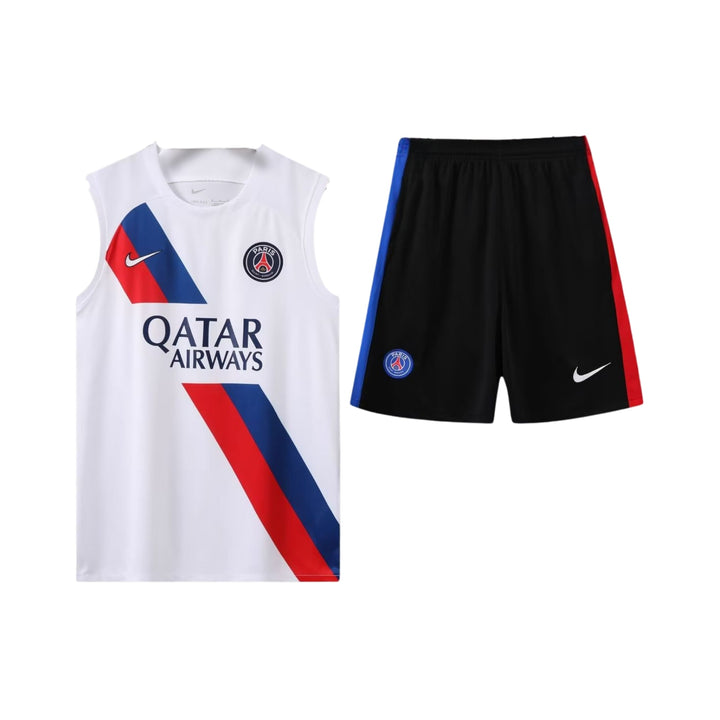 PSG 25/26 - Training Kit - Sleeveless - White and Black