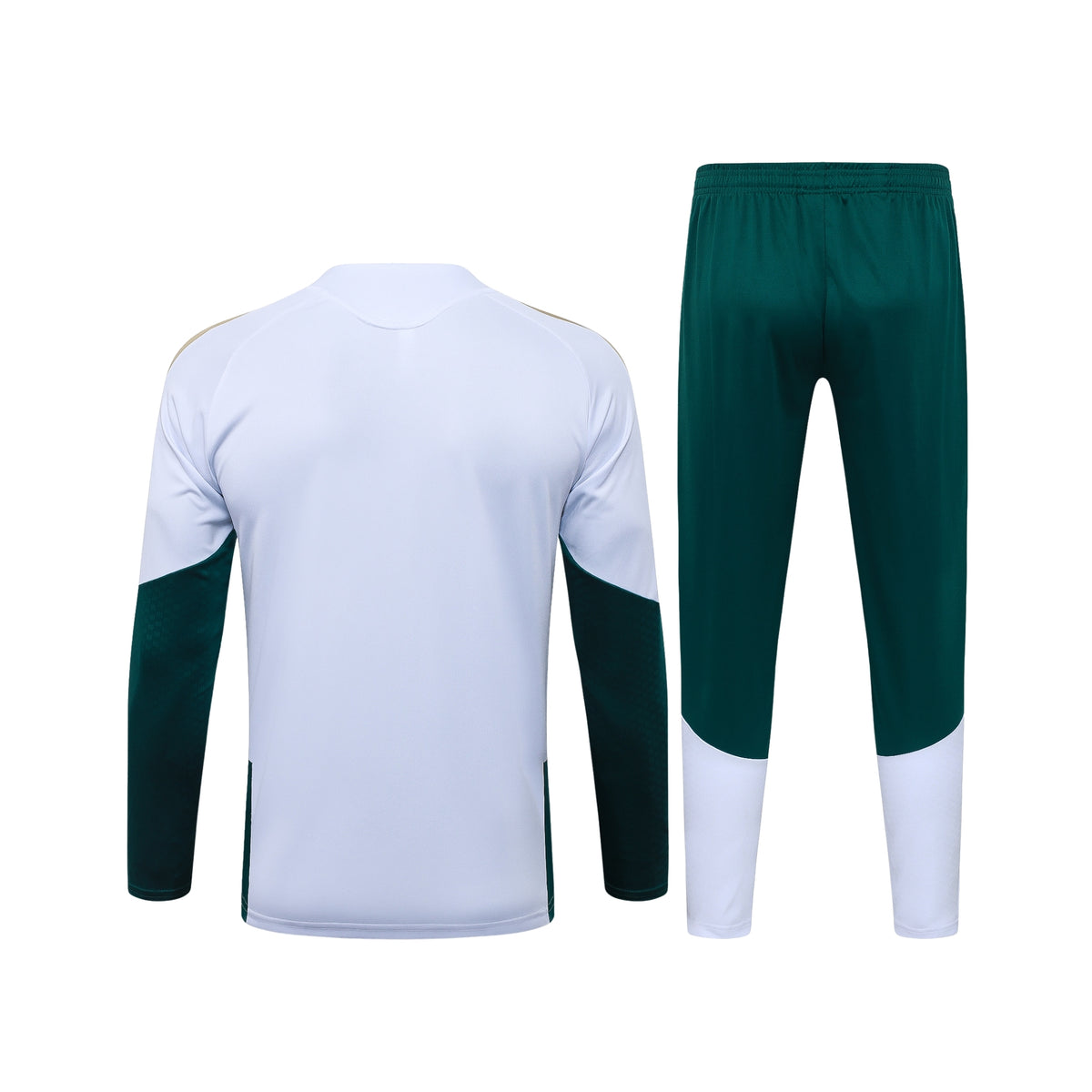 Italie 26/27 - Survêtement - 1/2 Zip - Blanc et Vert Foncé