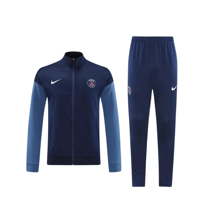 PSG 25/26 - Survêtement - Zip Complet - Bleu Marine et Bleu Clair
