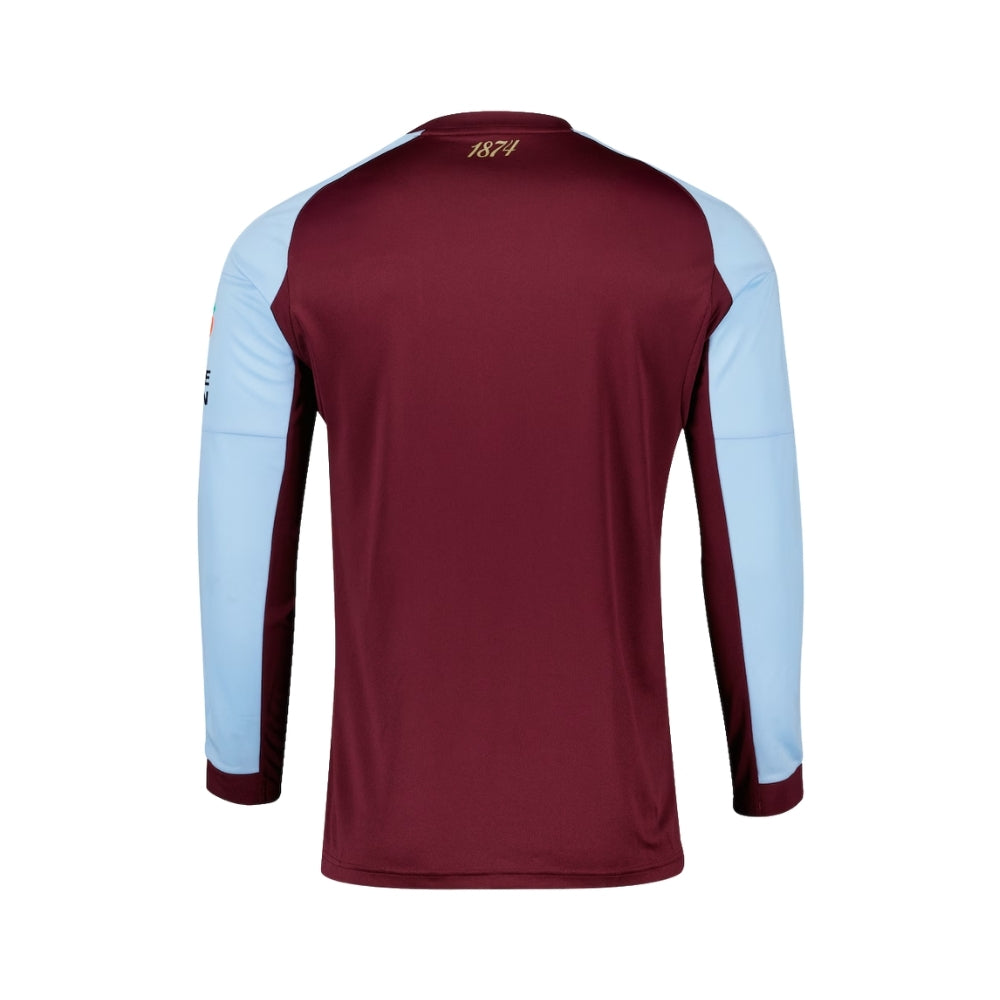 Aston Villa Domicile 25/26 - Manches Longues - Vue de dos