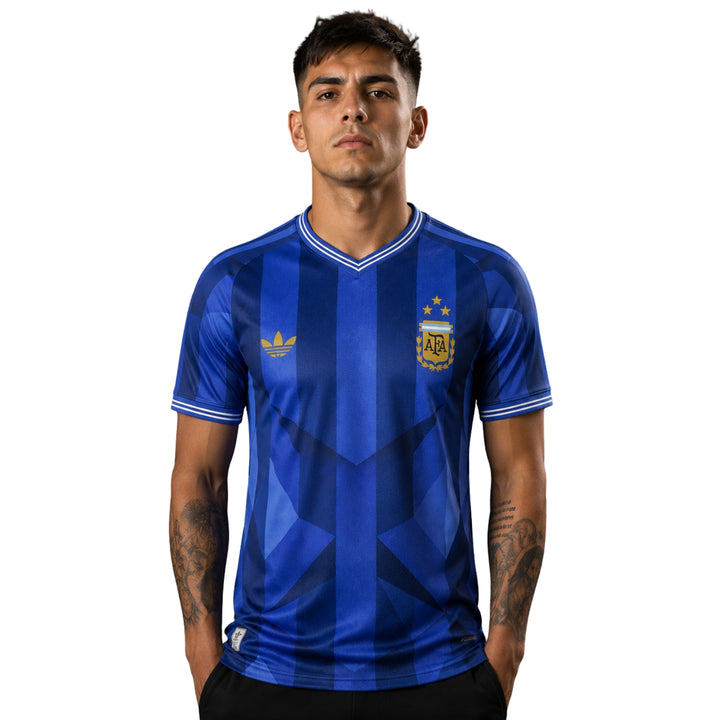 Argentine Édition Spéciale 26/27 - Coupe du Monde 2026 - Version Joueur - Bleu et Bleu Marine