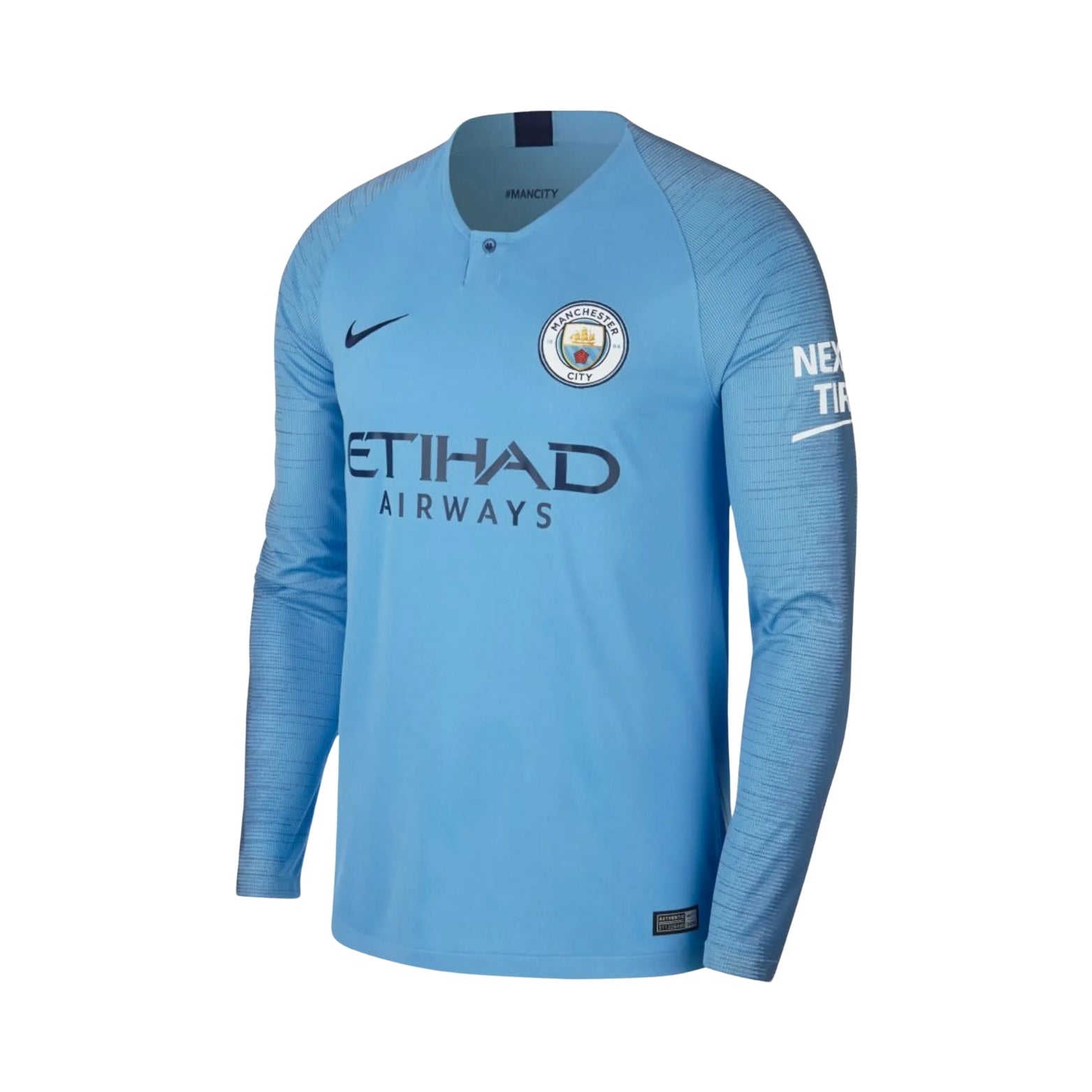 Manchester City Domicile 18/19 - Manches Longues - Vue de face