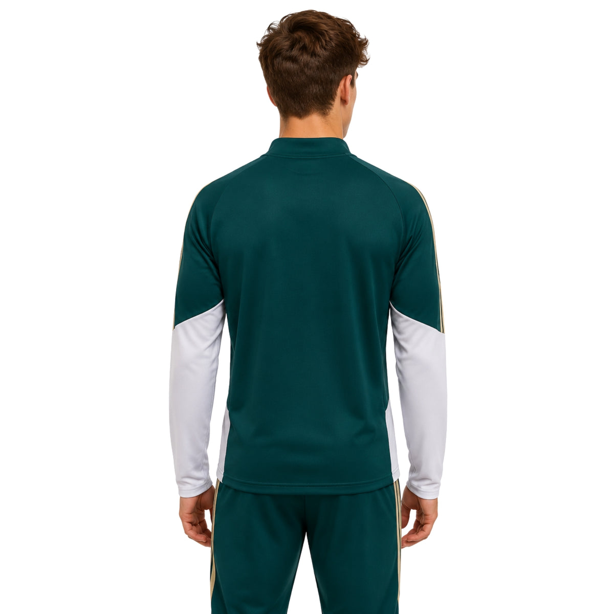 Italie 26/27 - Survêtement - 1/2 Zip - Vert Foncé et Blanc