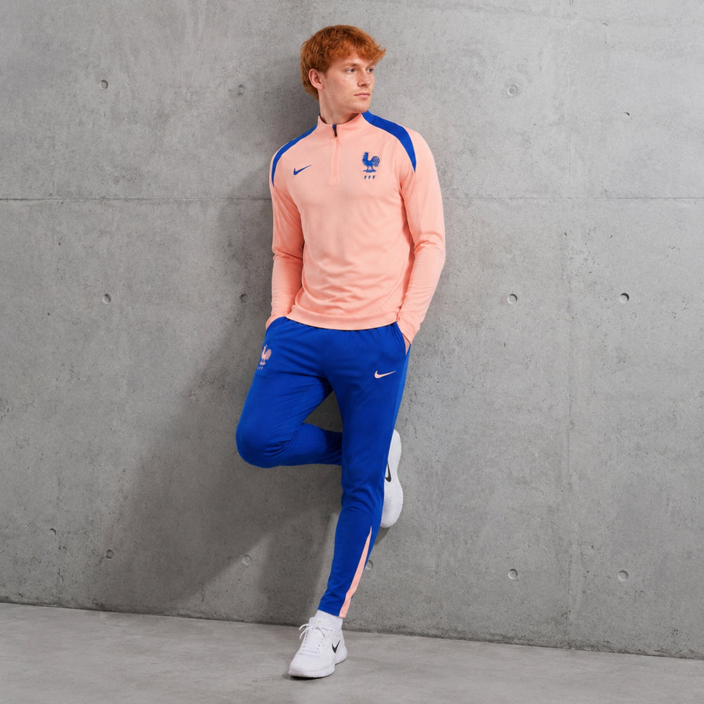 France 25/26 - Survêtement - 1/2 Zip - Version Joueur - Orange et Bleu