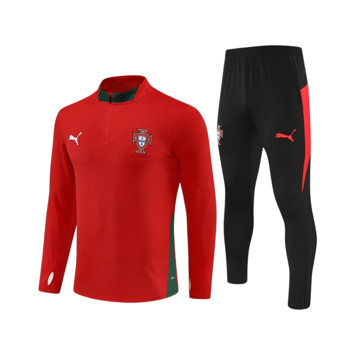 Portugal 25/26 - Tracksuit - 1/2 Zip - Red and Black