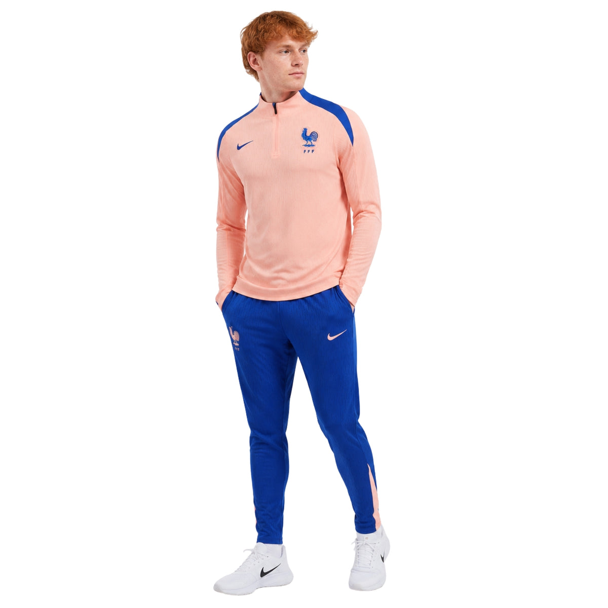 France 25/26 - Survêtement - 1/2 Zip - Version Joueur - Orange et Bleu