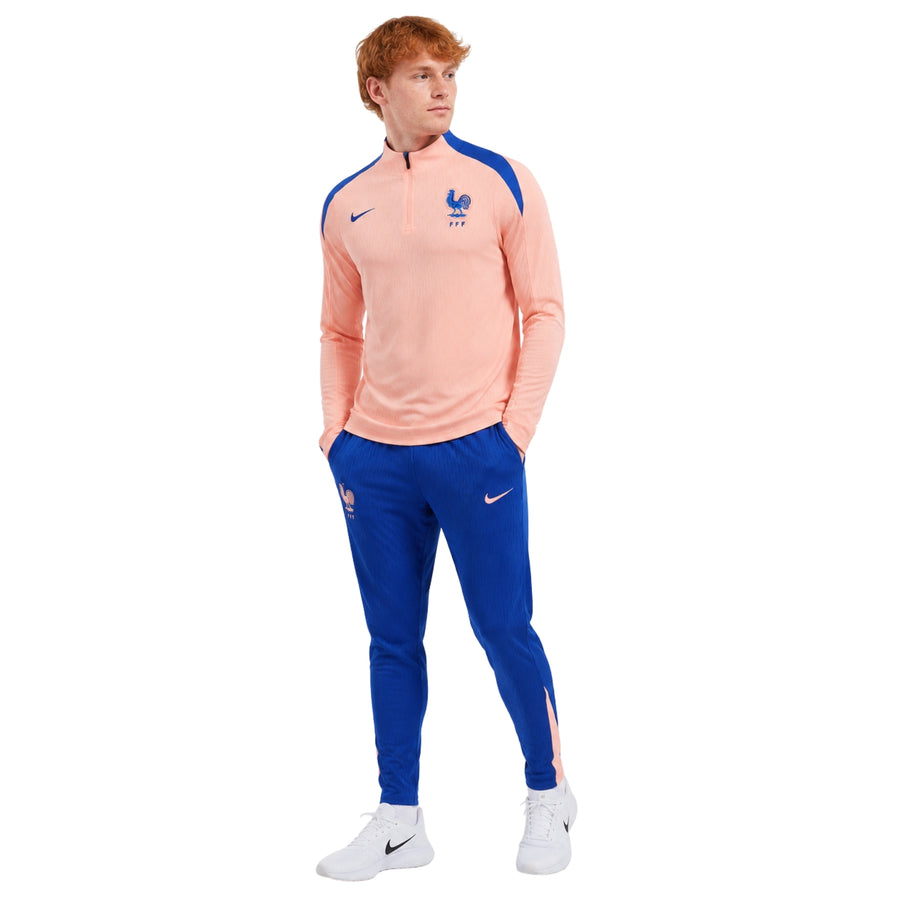 France 25/26 - Survêtement - 1/2 Zip - Version Joueur - Orange et Bleu