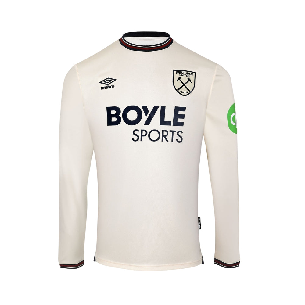 West Ham United Visitante 25/26 - Todos los Patrocinadores - Manga Larga