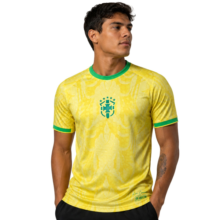 Brésil Édition Spéciale 26/27 - Coupe du Monde 2026 - Version Joueur - Jaune et Vert