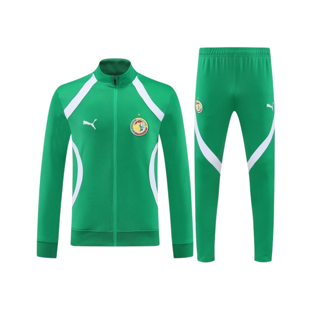Senegal 26/27 - Survêtement - Zip Complet - Vert et Blanc 2