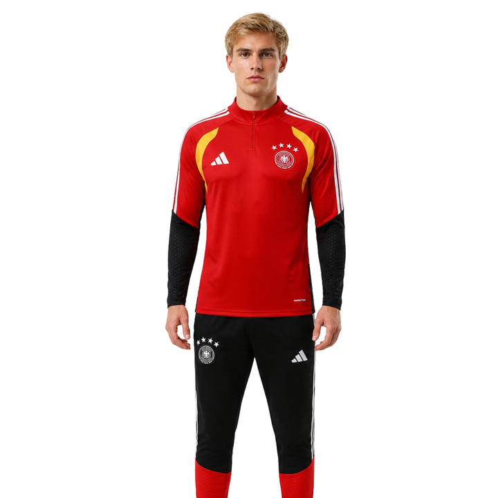 Allemagne 26/27 - Survêtement - 1/2 Zip - Rouge et Noir