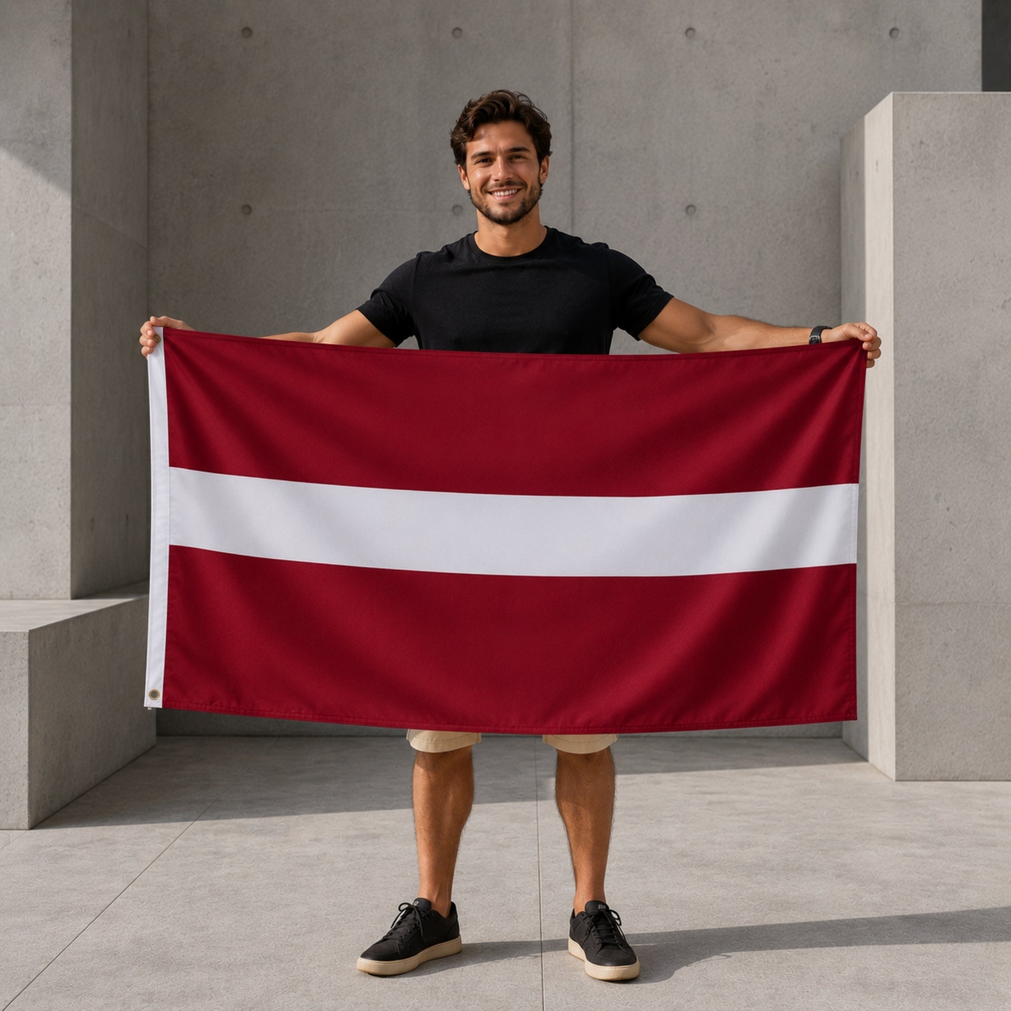 Drapeau - Lettonie