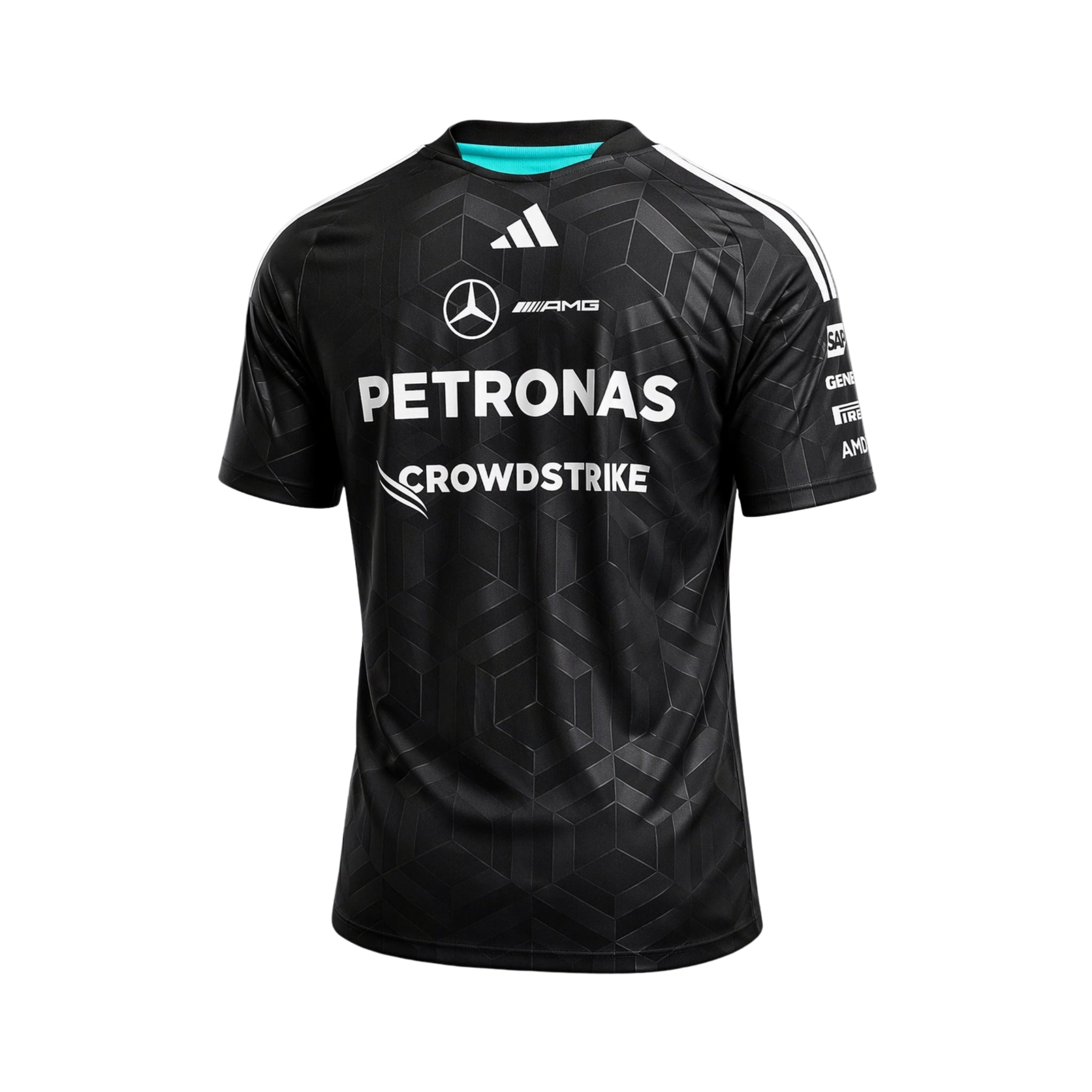 T-Shirt Mercedes AMG Petronas F1 2026 - Noir - Vue de dos