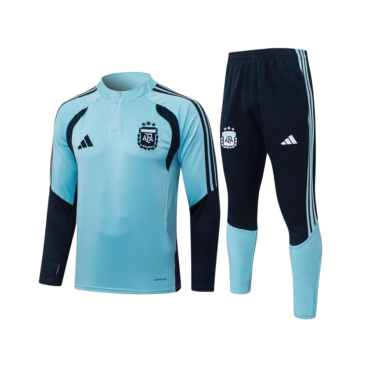 Argentine 26/27 - Survêtement - 1/2 Zip - Bleu Clair et Bleu Marine