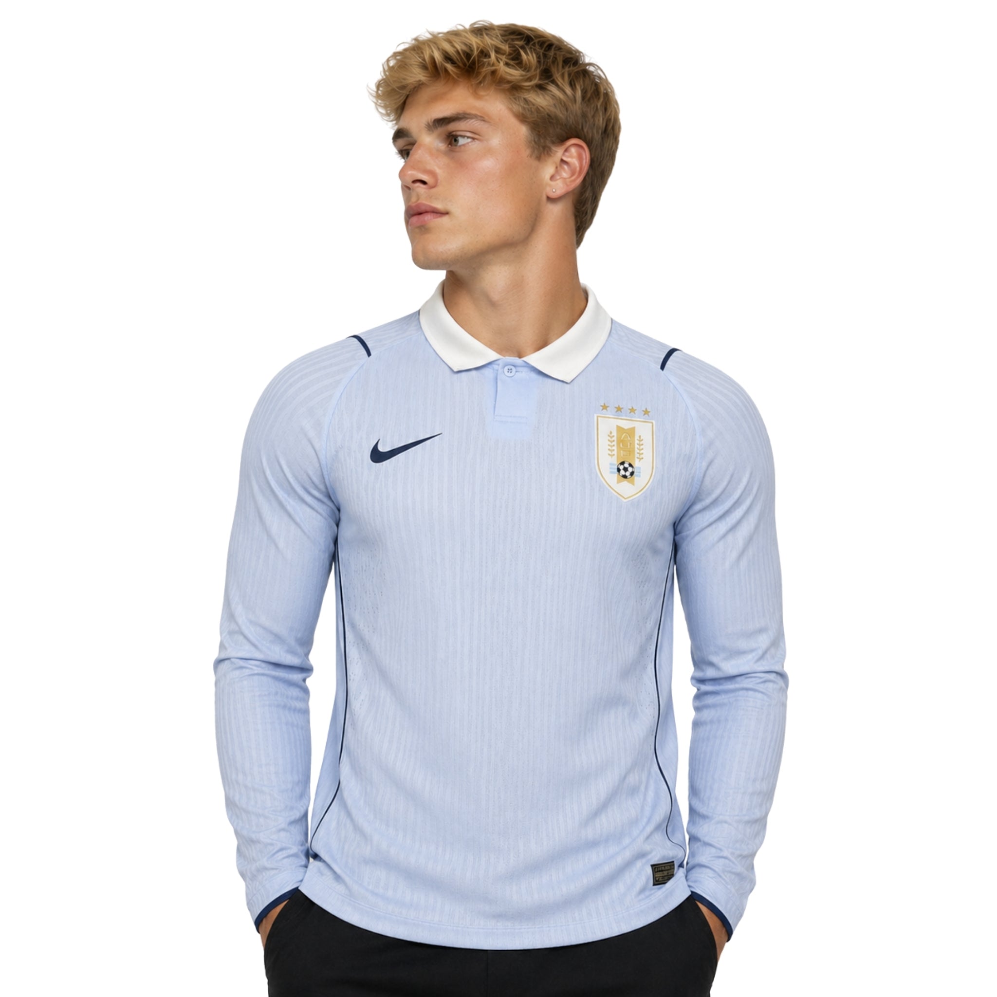 Uruguay Domicile 26/27 - Coupe du Monde 2026 - Manches Longues - Version Joueur